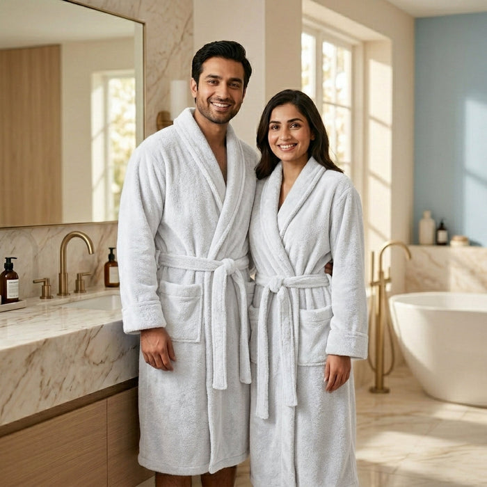 Set Of 2 Bathrobes | Husband & Wife
